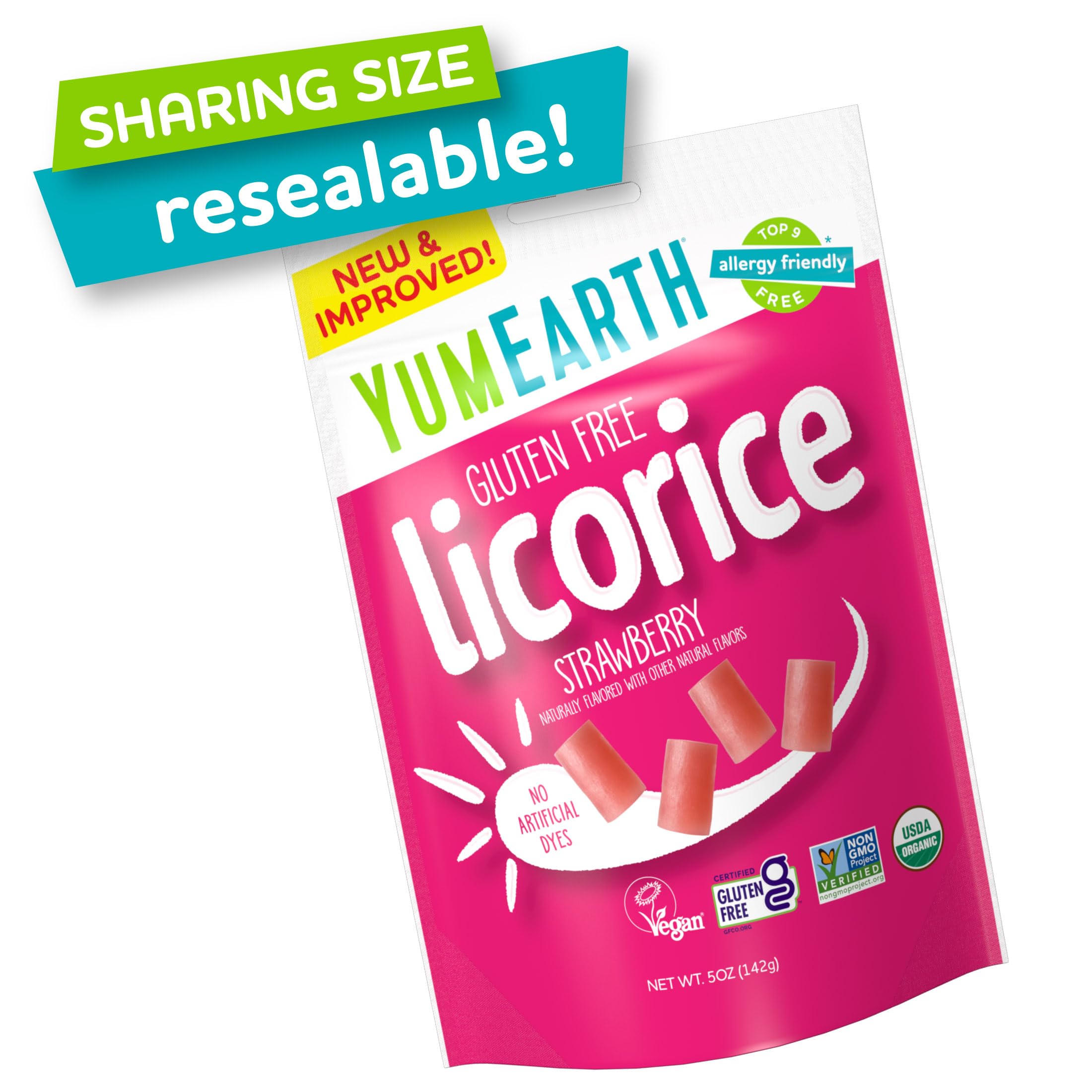 Amazon.com : YumEarth Organic Gluten Free Strawberry Licorice